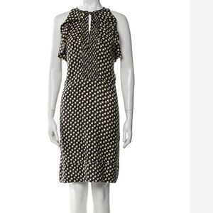 Diane Von Furstenberg Black and White Midi Dress